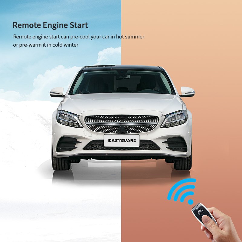 EASYGUARD CAN BUS PKE Remote Starter Fit for Mercedes-Benz 19-22 Benz GLc X253/ 19-21 c Class W205/ 21-23 E CLASS W213