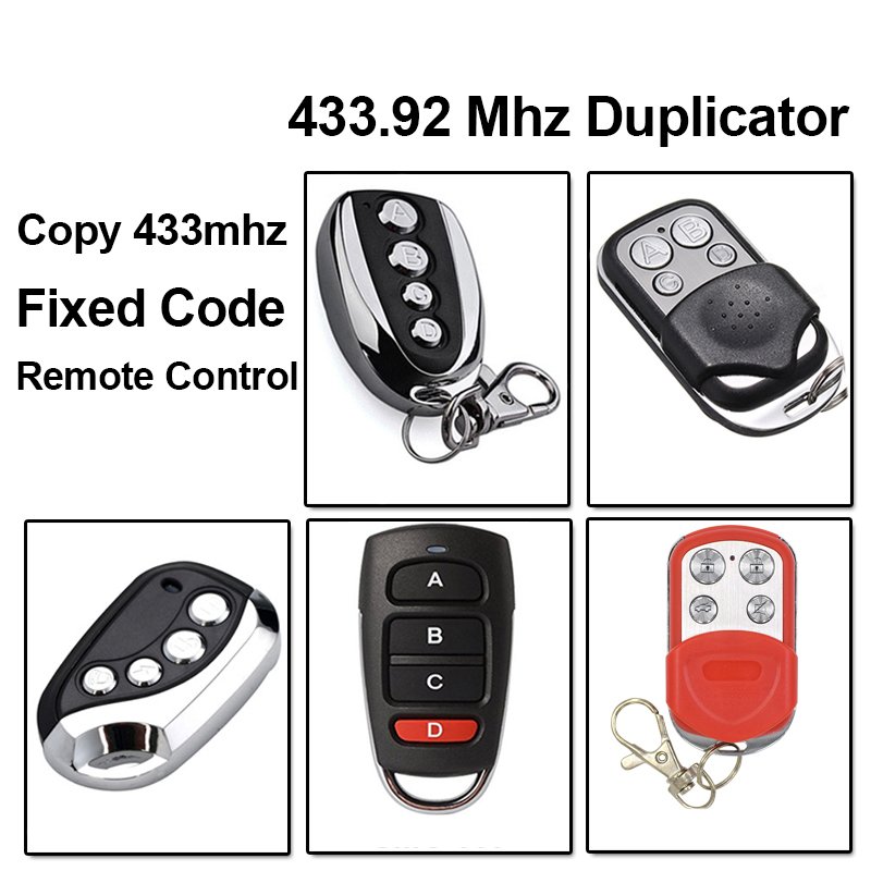 Free Shipping 4 Channel 433mhz Wireless Remote Control Cloning Electric Garage Door Security Alarm Controller Key Fob Car Keys