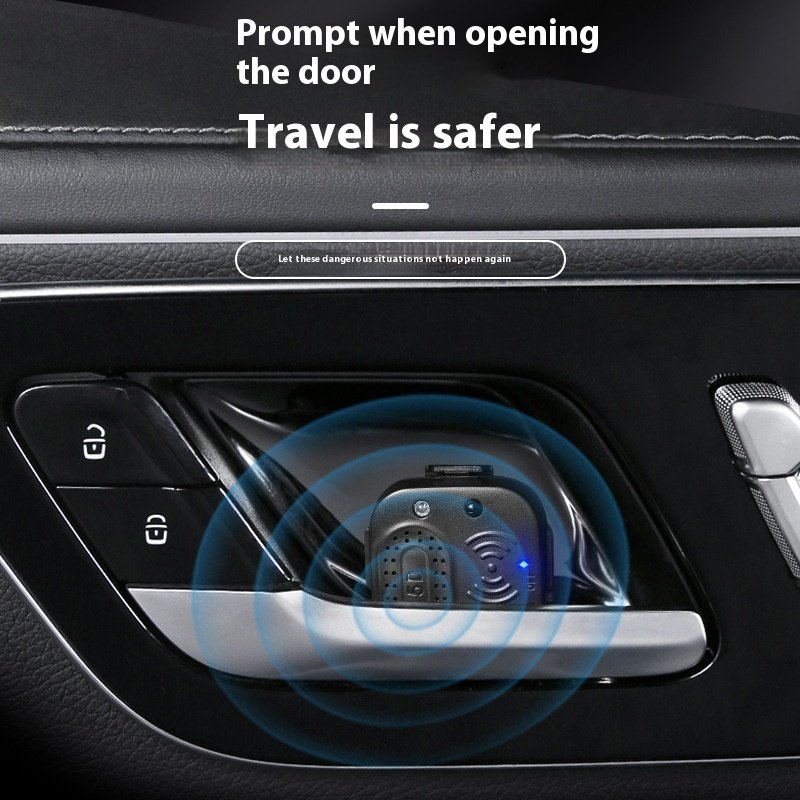 USB Powered Car Door Intelligent Voice Announcement LED Sensor Alarm Infrared Anti-Collision Warning Light with Door Reminder