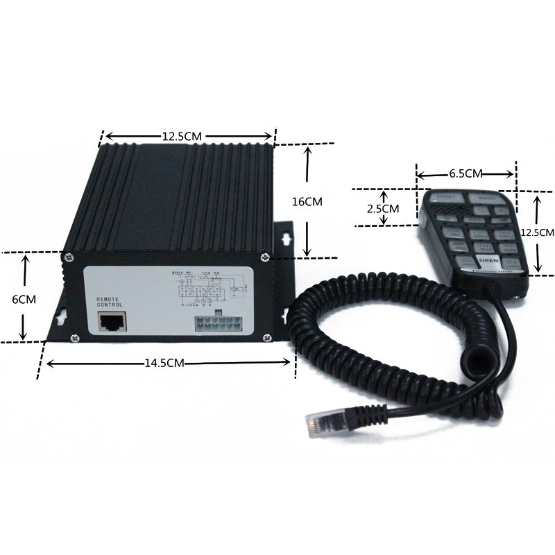 40 Tones 100W CJB Electronic Siren 12V Outdoor Security System Car Alarms Fire Alerts Vehicle Warning Light Accessories