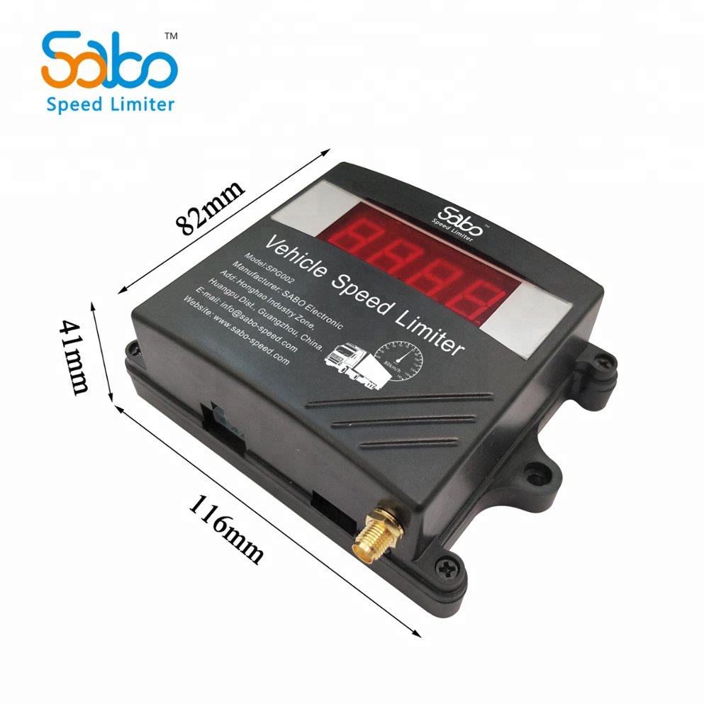 2G GPS Tracker Speed Monitoring Device SP002 Vehicle Speed Governor Alarm Remote Control Buses Toyota Corolla Rav4 Van Gls