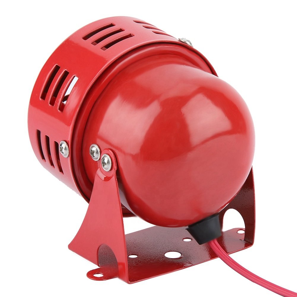 12v Mini 110dB Red Air Raid Siren Horn Speaker Alarm Car Truck Sound Electric Motor Driven Compressed air Horn Loudly Siren Horn