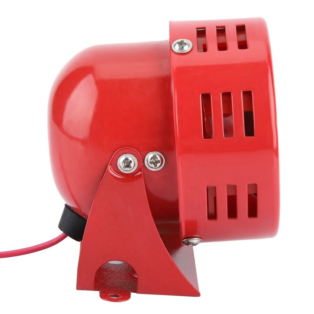 12v Mini 110dB Red Air Raid Siren Horn Speaker Alarm Car Truck Sound Electric Motor Driven Compressed air Horn Loudly Siren Horn