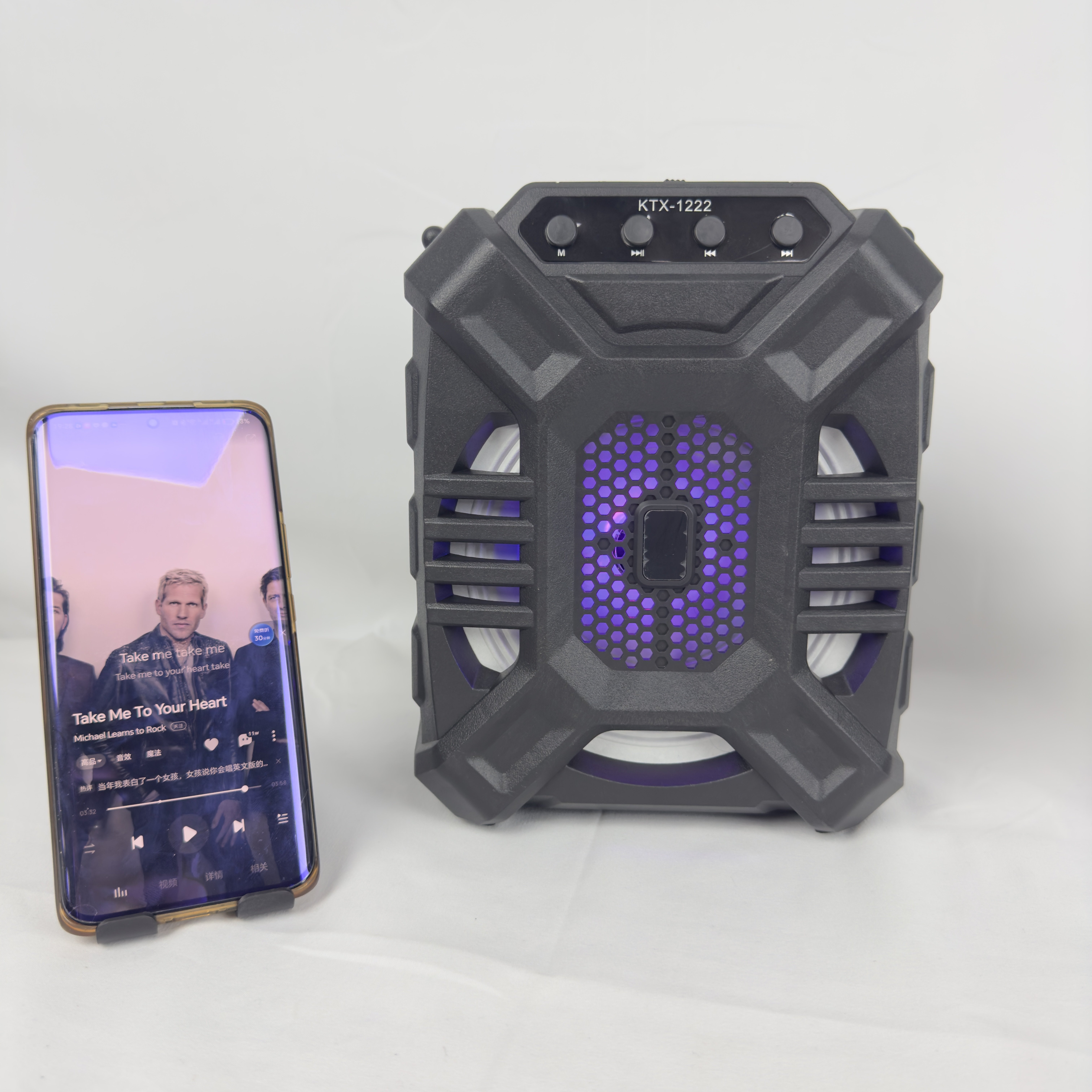 Disco Led Light Computer Speakers Subwoofer Ceiling Loudspeakers with Wall Mount Amplifier