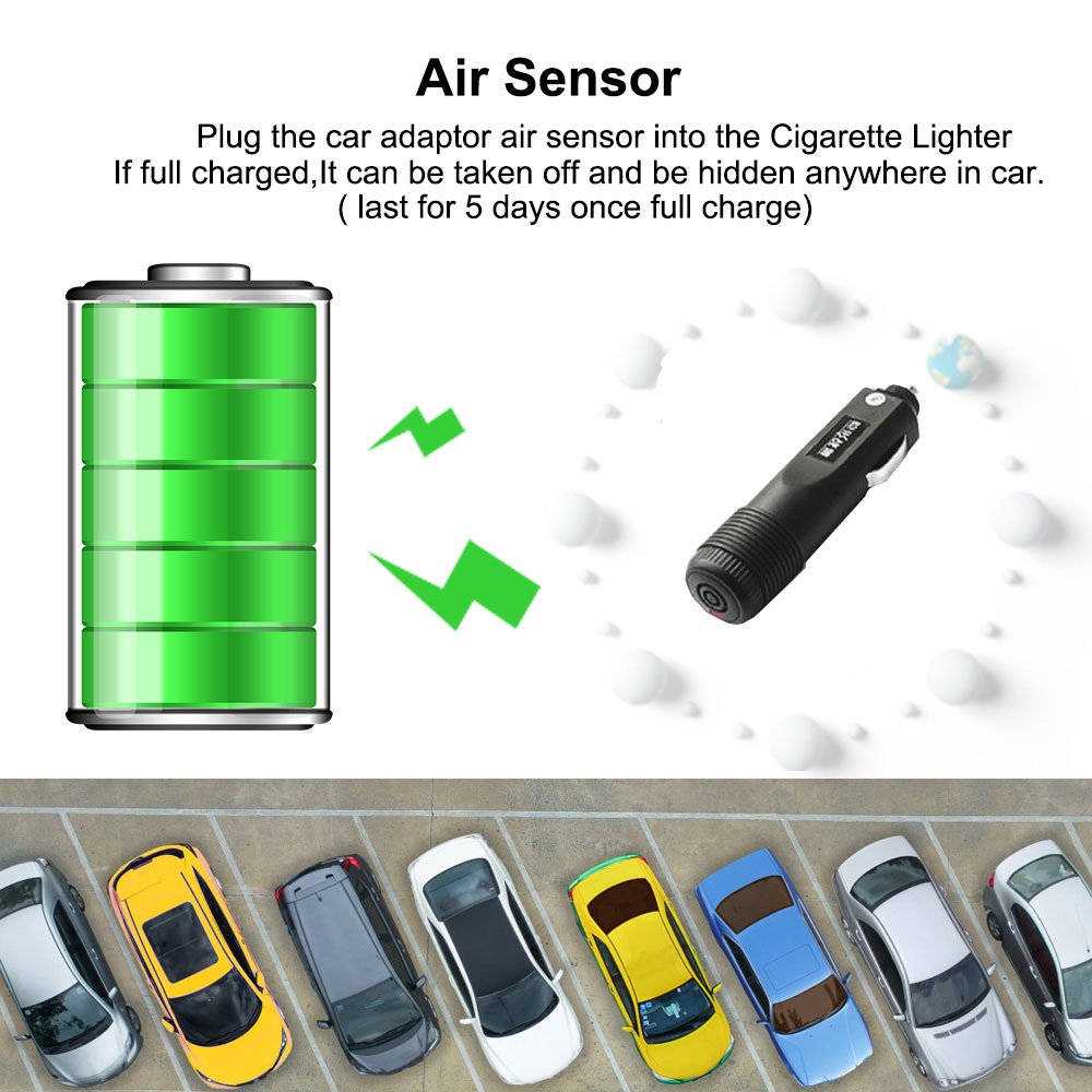 VJOYCAR Hot Car Alarm System 2 Way LCD Wireless Air Sensor Vibration Siren Door Trunk Open Alert DIY Install New Car Security
