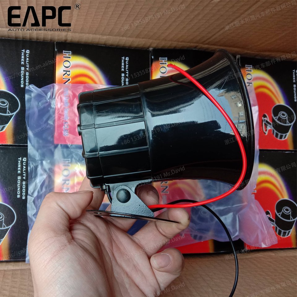 TZ-415 Series 6 Tone Motorcycle Car Van Truck Speaker Loud Siren Horn 130db With MIC Loud Horn Siren Fire Figther Ambulance