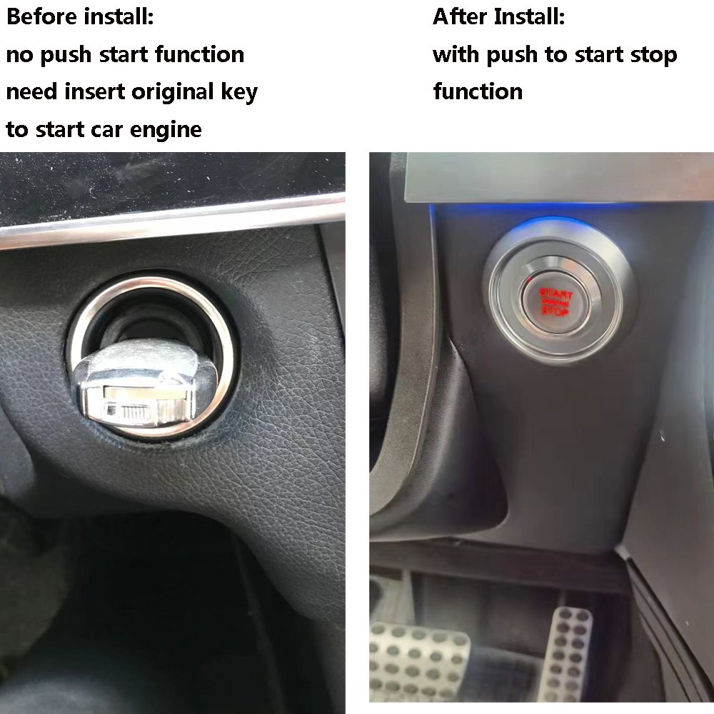 For Mercedes Benz SLK R171 Year 2004-2011 Facelift Car Engine Remote Starter Start Push to Start Keyless GO Automatic Unlock