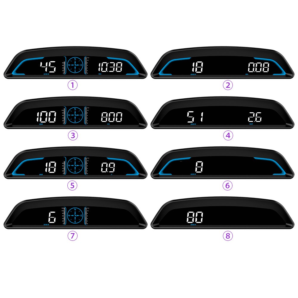 HUD G3 Auto GPS Gauge G3 Head up Display Car Gauge Speedometer With Over Speed Alarm Universal Meter