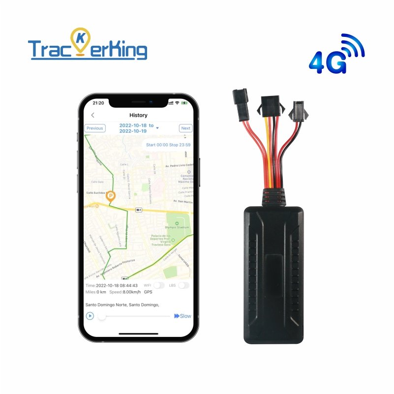 DK17 4G Cut-off Engine for Car GPS Tracker Real Time Tracking with Microphone APP Android or IOS Multifunctional GPS tracker