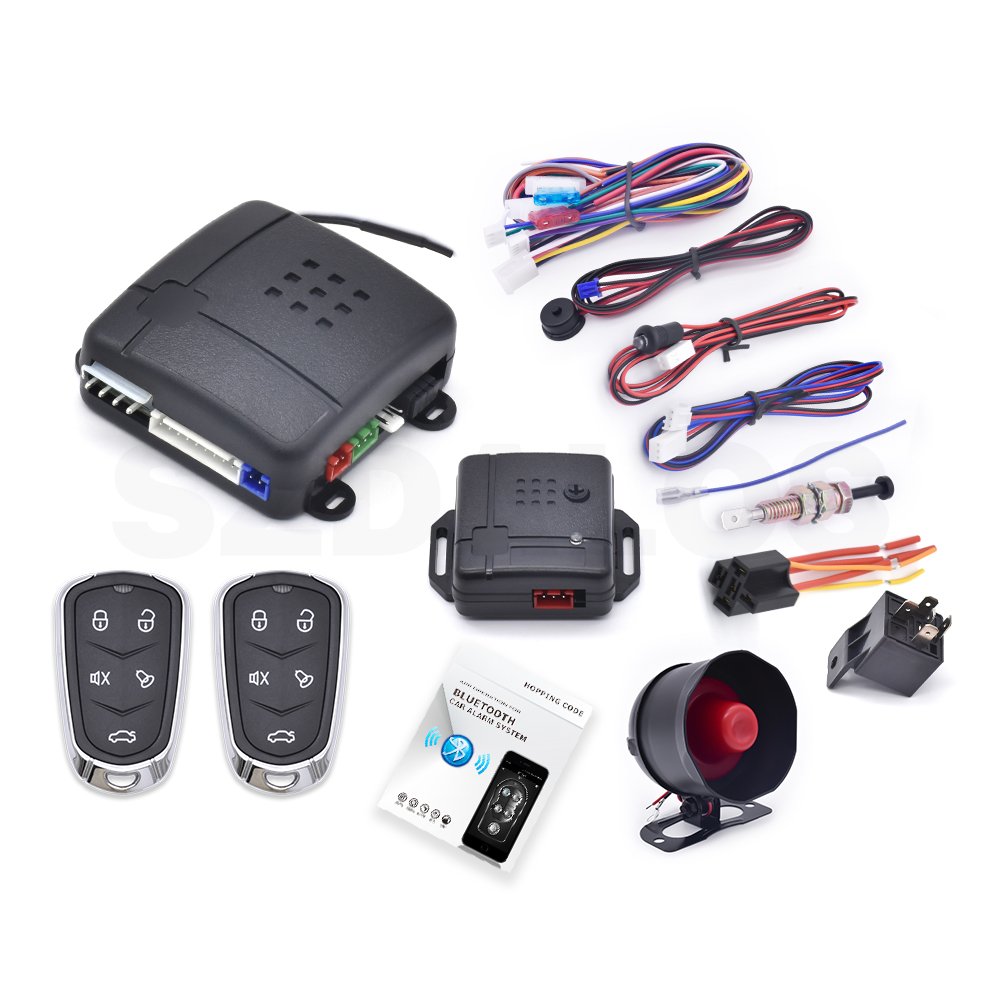 App Control BT Car Alarms Anti-Robbing Anti-Hijacking Central Door Lock Unlock Car Alarm Security System
