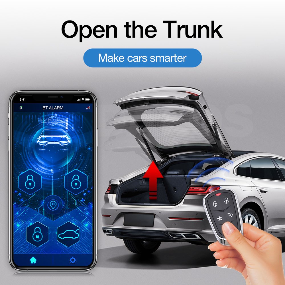 App Control BT Car Alarms Anti-Robbing Anti-Hijacking Central Door Lock Unlock Car Alarm Security System
