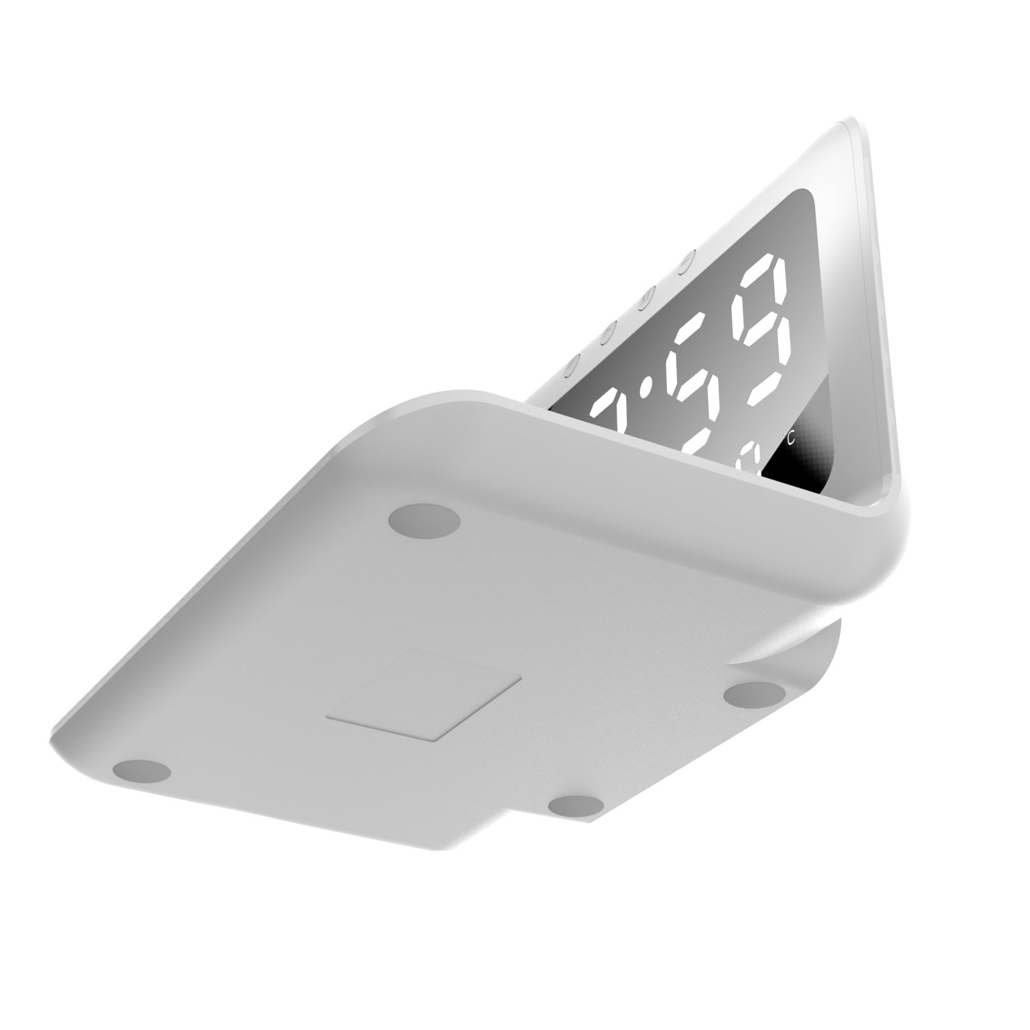15W Multifunctional Three-in-one Wireless Rechargeable Clock LED Desktop Digital Alarm Clock