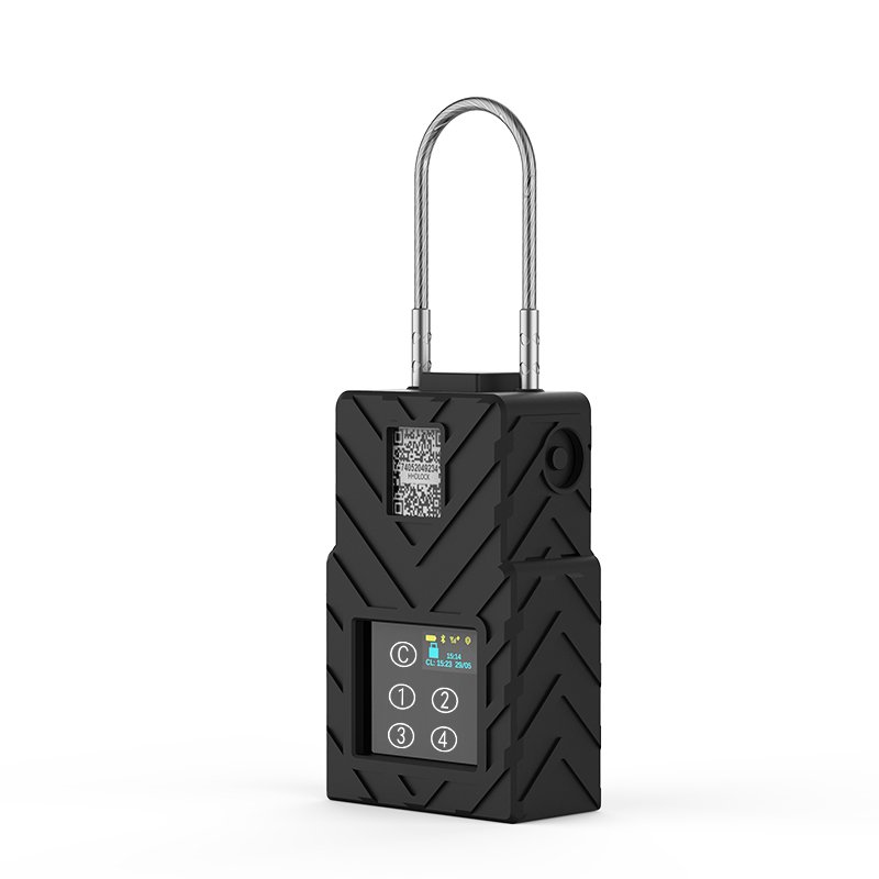 Smart Electronic GPS Tracking E-seal BT RFID Truck Door Padlock Container Seal Waterproof IP67 PC Ios Android Unlock
