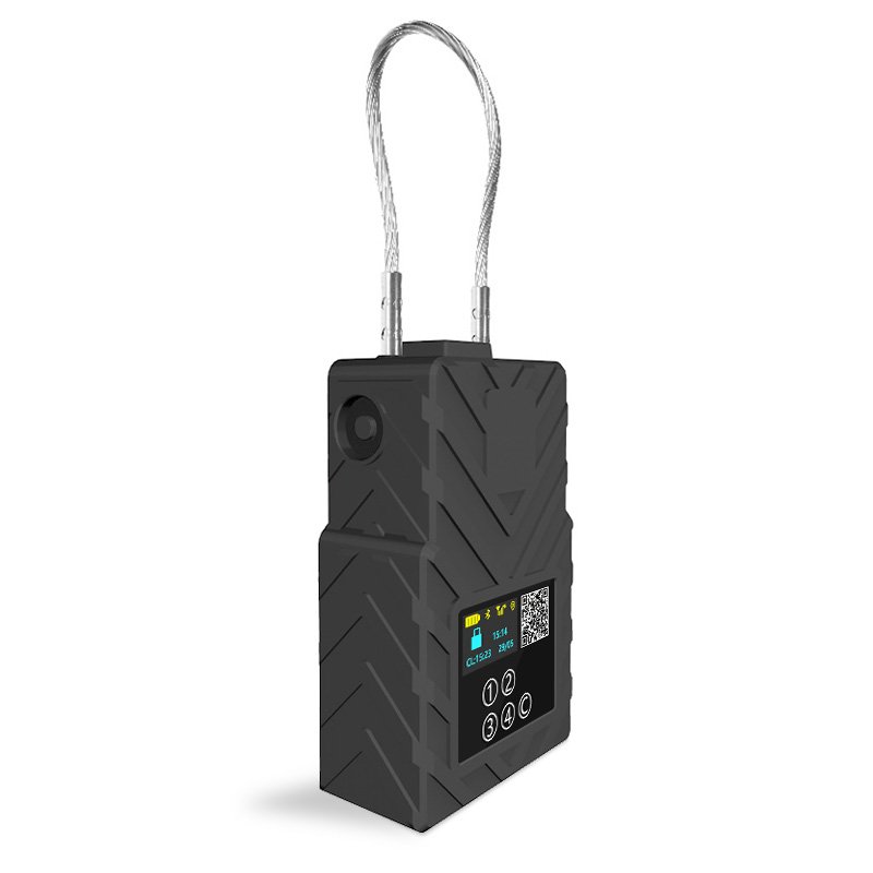 Smart Electronic GPS Tracking E-seal BT RFID Truck Door Padlock Container Seal Waterproof IP67 PC Ios Android Unlock