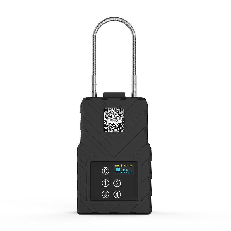 Smart Electronic GPS Tracking E-seal BT RFID Truck Door Padlock Container Seal Waterproof IP67 PC Ios Android Unlock