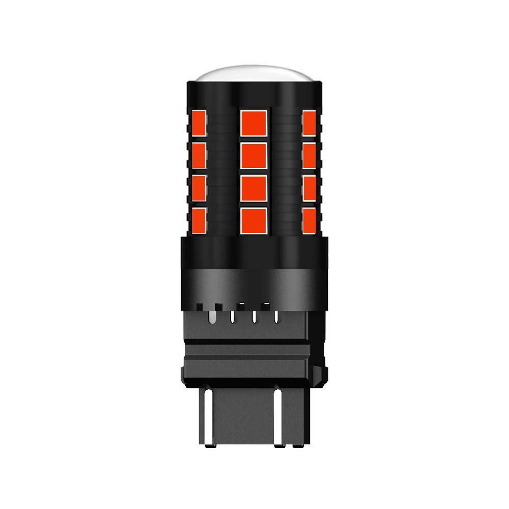 2023 New Model 12-24v Auto Brake T25 S25 P27W 3157 Reverse Alarm Red Light With Canbus 3156 P21w for Car