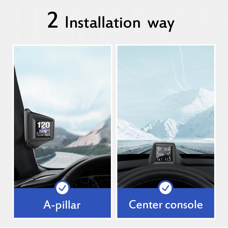Lancol Car Hud Head up Speedometer Display Gps Obd Diagnostic Car Tool A401