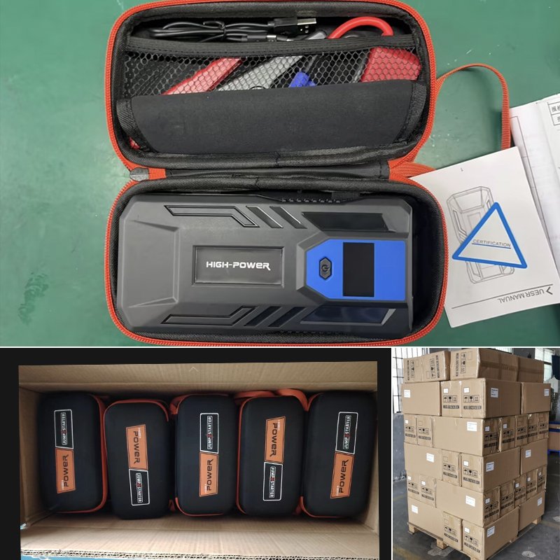 Amazon Best Seller 6000mAh 7200mAh Car Jump Starter 12V Emergency Power Bank for Diesel Gasoline Cars LED Light SOS Alarm