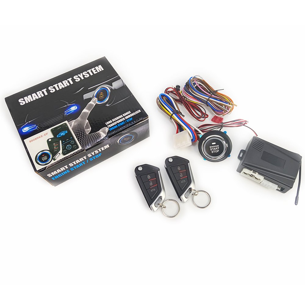 Wholesales Car Remote Start Engine Car Push Start Stop Keyless Entry Remote Starter Smartphone Wireless Keyless One Push Start