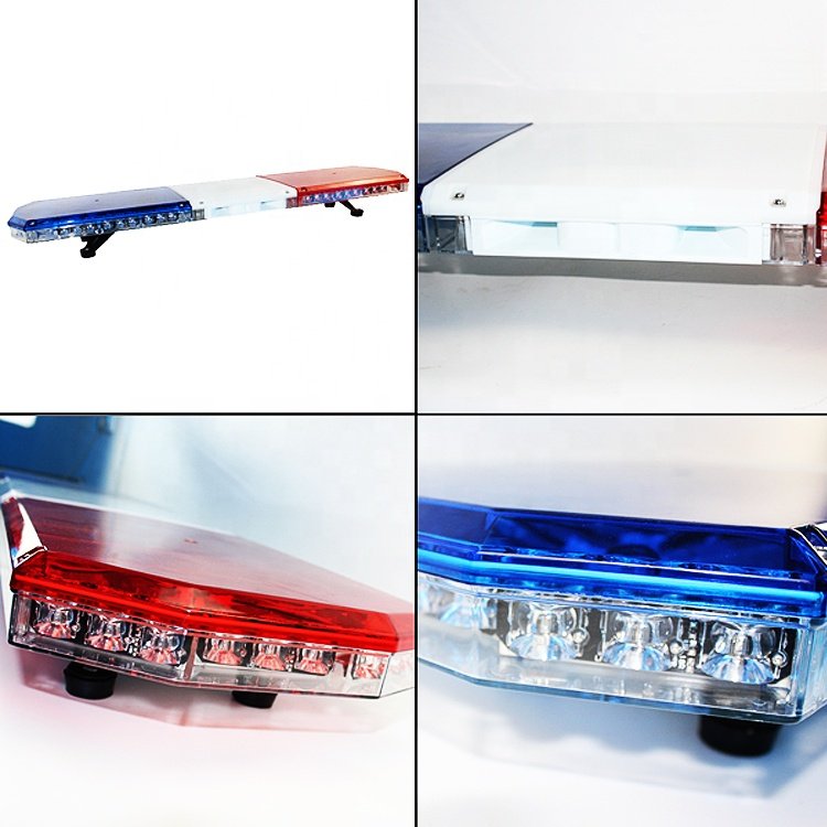 12 Volt LED Warning Strobe Light Bar With Siren Horn Speaker for Truck Car Fire Truck Ambulance Alarm Flashing Lightbar