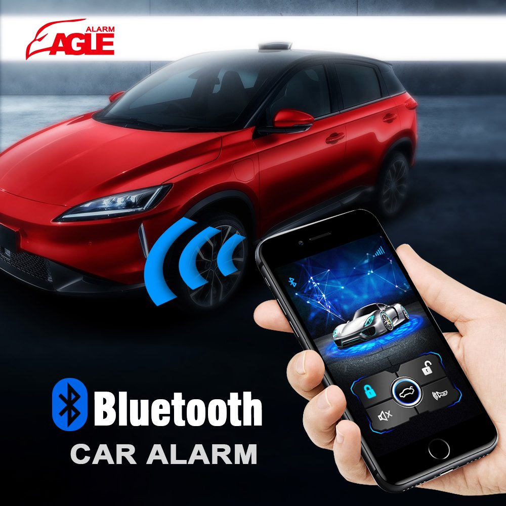 Eagle EG-05BT Universal Smart Phone Car Alarm Remote Engine Start Security One Way Car Alarm System
