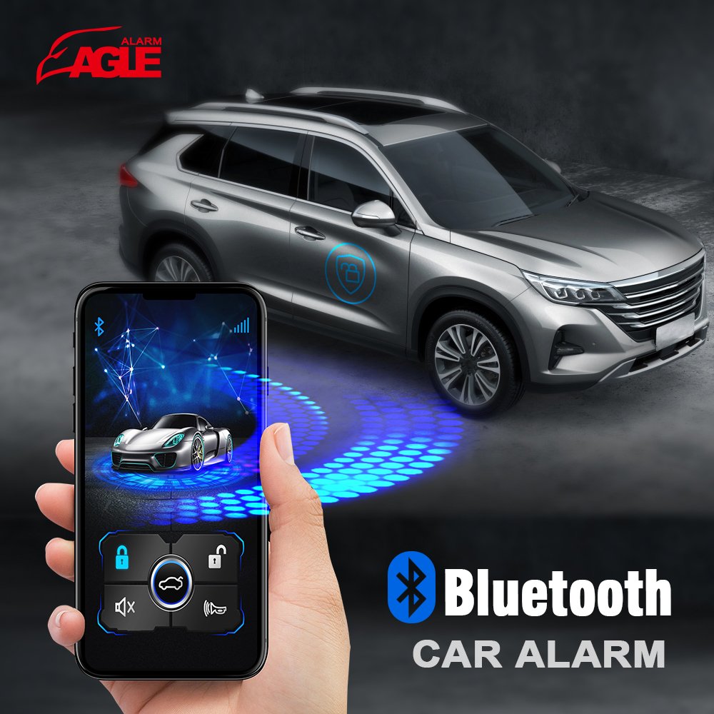Eagle EG-05BT Universal Smart Phone Car Alarm Remote Engine Start Security One Way Car Alarm System