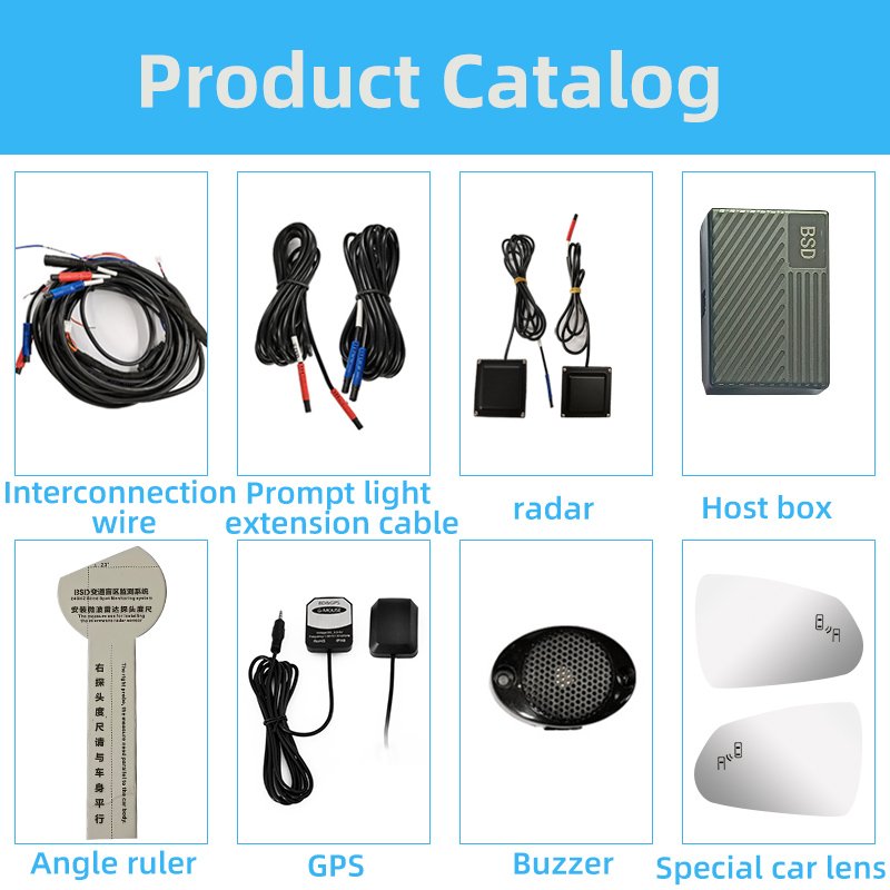 24HZ Two-color Light Microwave radar Sensor Blind Spot Detection Bsd Lane Change Assist Suitable for cadillac Escalade