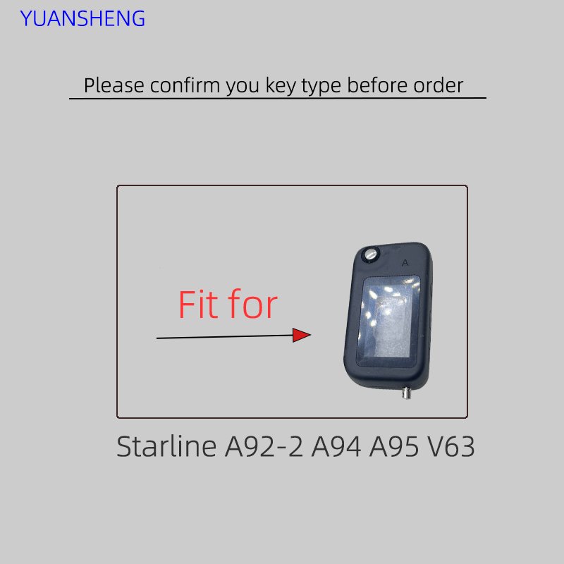 Leather Key Bag Suitable for Starline A92 A94 A95 V63 T94 Folding Car Flip Remote Alarm Folding Keychain Box Cover New Box