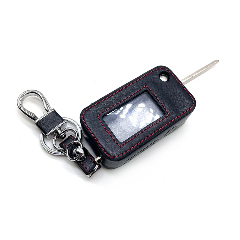 Leather Key Bag Suitable for Starline A92 A94 A95 V63 T94 Folding Car Flip Remote Alarm Folding Keychain Box Cover New Box