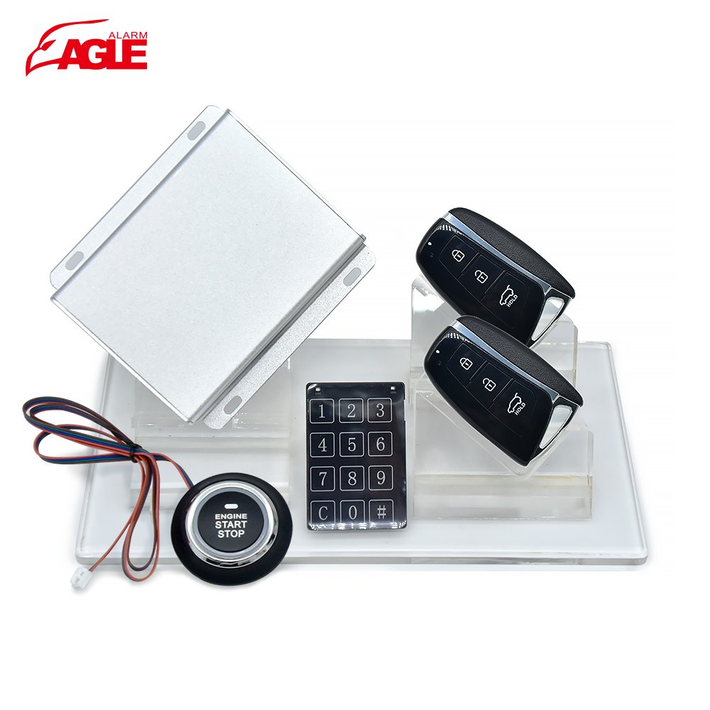 Anti-Hijacking Central Locking 12V Universal Smart Keyless Entry Car Alarm System with Remote Starter