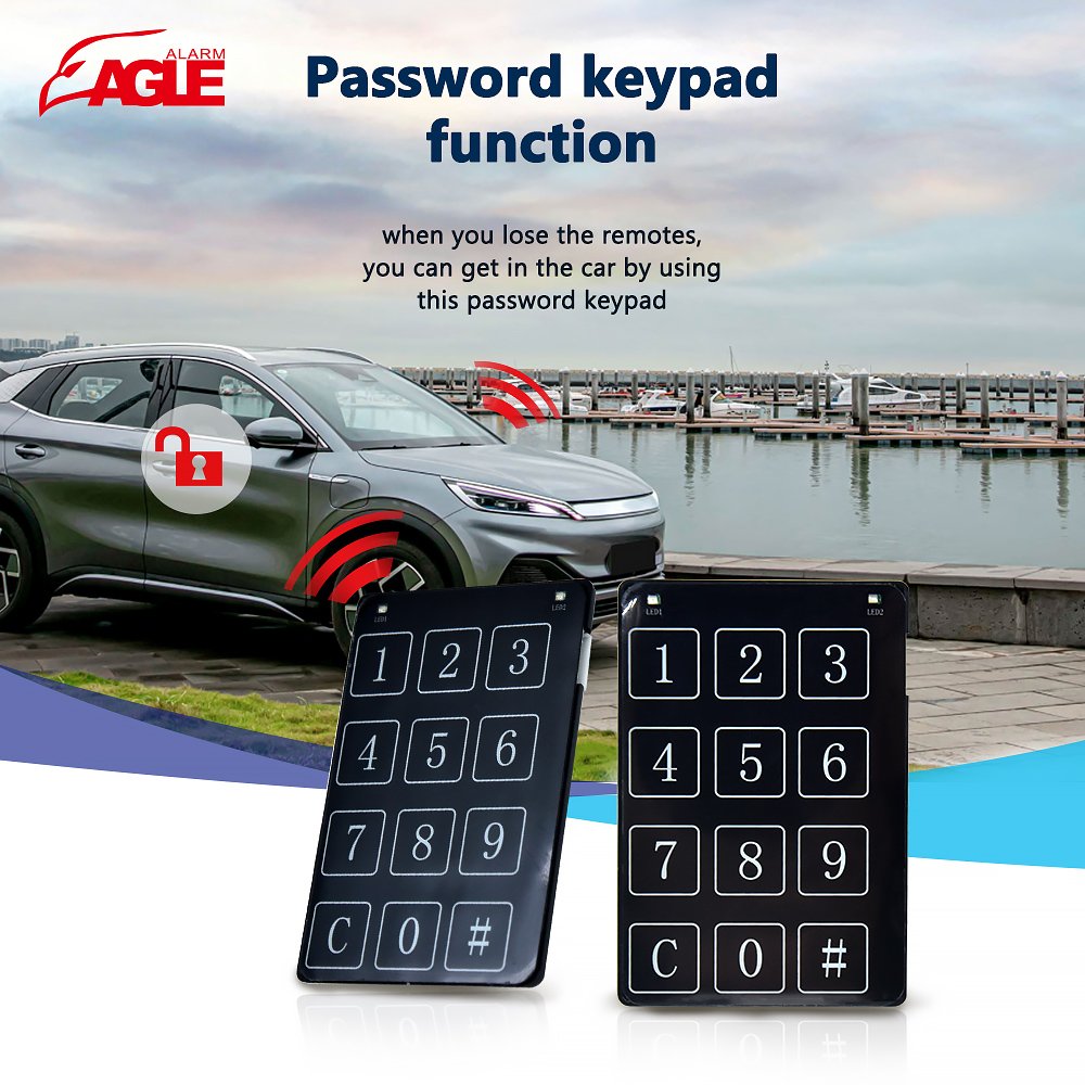 Anti-Hijacking Central Locking 12V Universal Smart Keyless Entry Car Alarm System with Remote Starter
