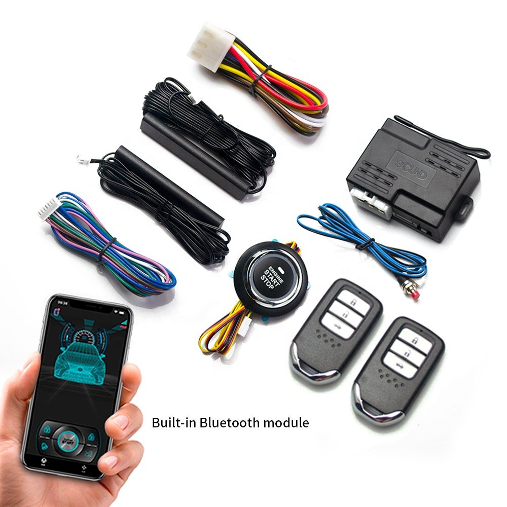 Factory Wholesale Car General Mobile Phone Bluetooth Control Car One Key Start Keyless Entry Remote Start One-way Alarm