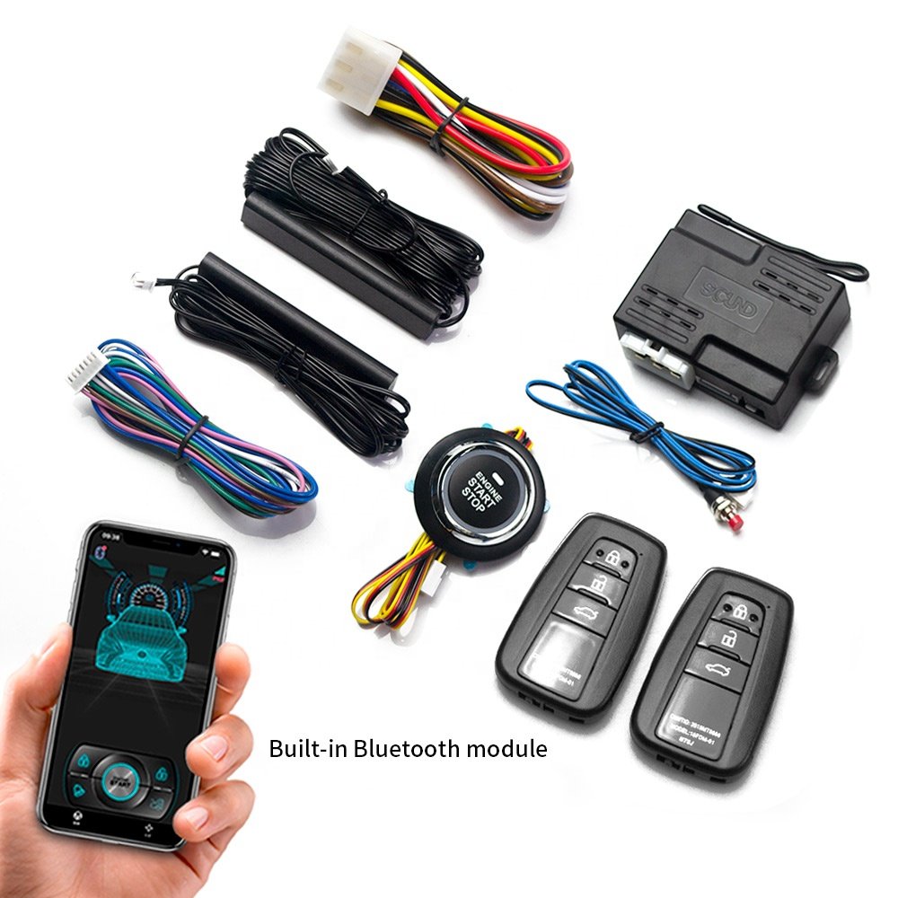Factory Wholesale Car General Mobile Phone Bluetooth Control Car One Key Start Keyless Entry Remote Start One-way Alarm