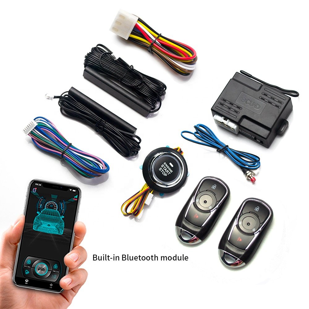 Factory Wholesale Car General Mobile Phone Bluetooth Control Car One Key Start Keyless Entry Remote Start One-way Alarm