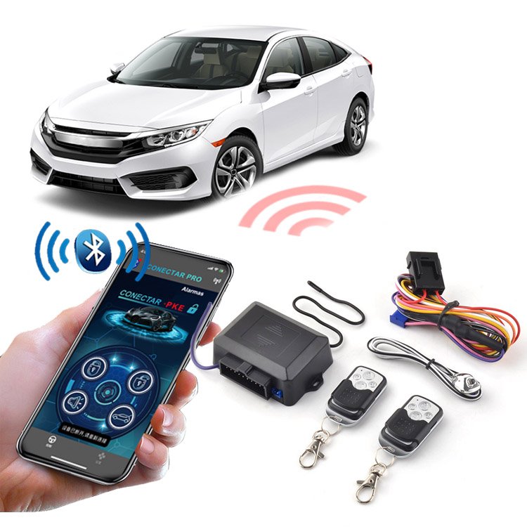 Car Keyless Entry Engine Start Alarm System Push Start System Keyless Entry System With Phone APP Control