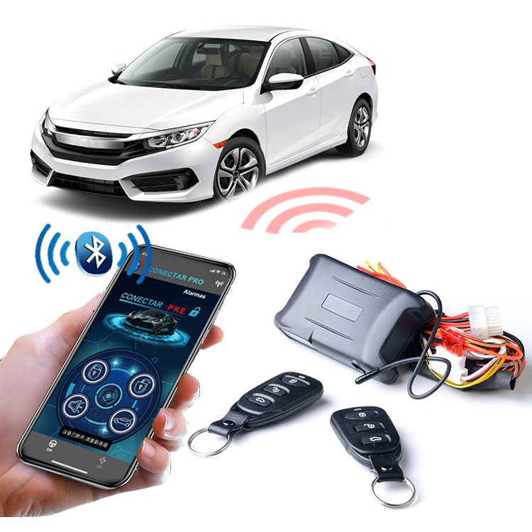 Car Keyless Entry Engine Start Alarm System Push Start System Keyless Entry System With Phone APP Control