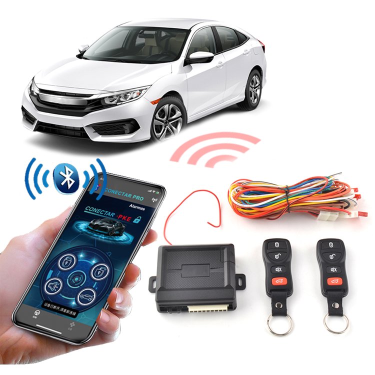 Car Keyless Entry Engine Start Alarm System Push Start System Keyless Entry System With Phone APP Control