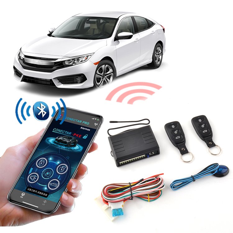 Car Keyless Entry Engine Start Alarm System Push Start System Keyless Entry System With Phone APP Control