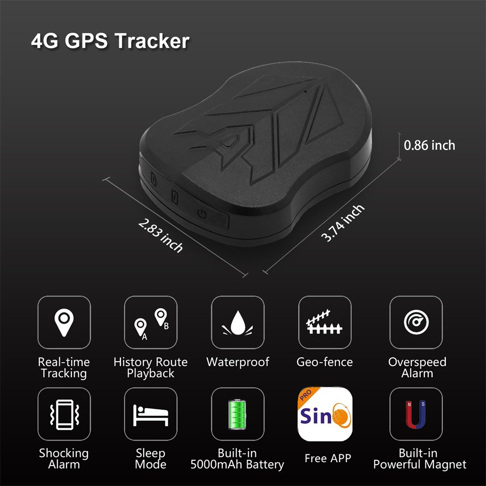 2023 Newest Big Battery SinoTrack ST-905L 4G LTE 2G GSM Strong Magnet Waterproof Car GPS Tracking Device