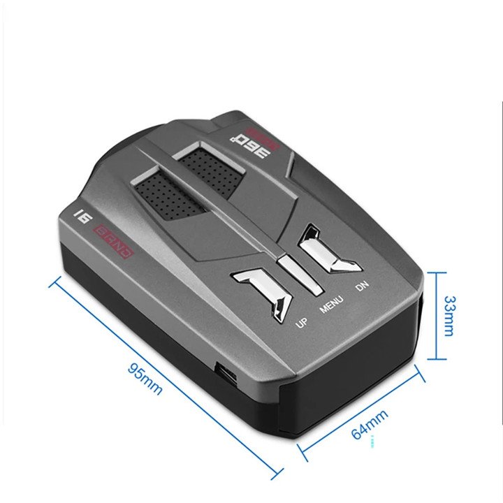 English Russian Auto 360 Degree V9 Speed Voice Alert Alarm Warning Vehicle Car Radar Detector
