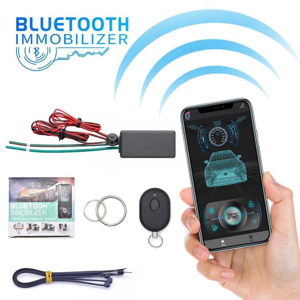 Automatic Engine Lock Unlock Anti-theft Bt Digital Key Mobile App Car Immobilizer Rfid Engine Lock Relay Immobilizer for Car