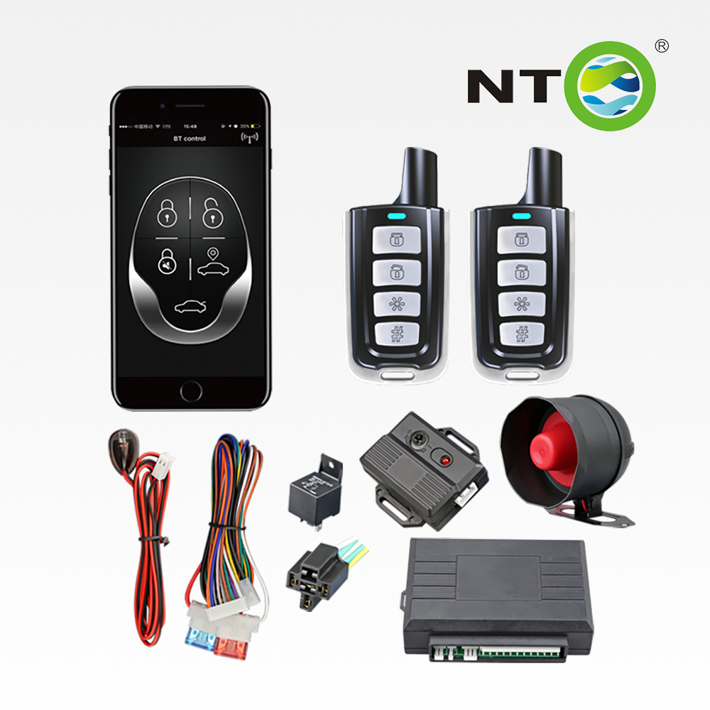 NTO Car Security Keyless Entry Smart Phone Car Alarm Mobile App Auto Lock Unlock Car Anti-theft System