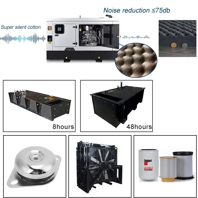 Original Volvo Diesel Generator 3-Phase Genset with Remote Start System 60KVA 80KVA 100KVA 200KVA 300KVA 230V Rated Voltage