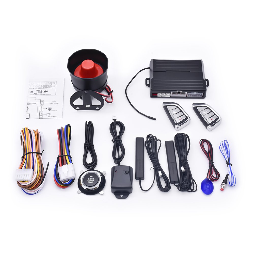 Hot Sale One-Way Car Engine Start System with App Control PKE Push Button Remote Start Security Alarm