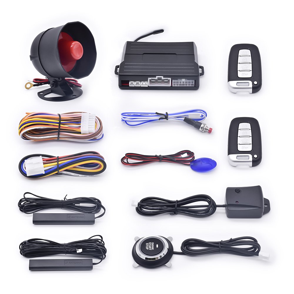 Hot Sale One-Way Car Engine Start System with App Control PKE Push Button Remote Start Security Alarm