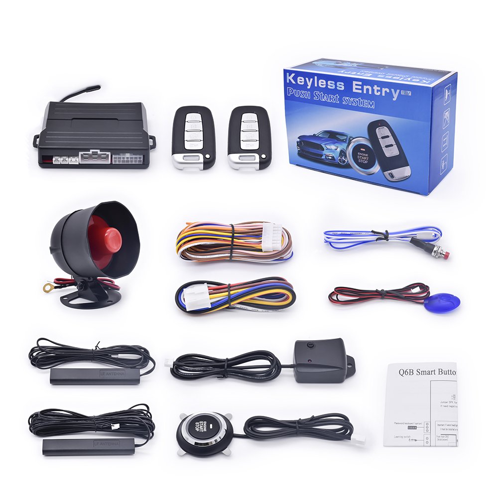 Hot Sale One-Way Car Engine Start System with App Control PKE Push Button Remote Start Security Alarm