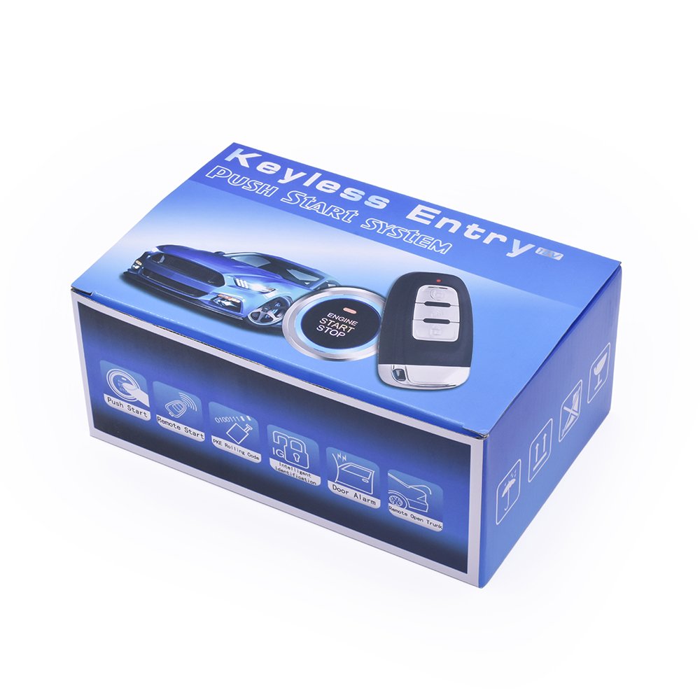 Hot Sale One-Way Car Engine Start System with App Control PKE Push Button Remote Start Security Alarm