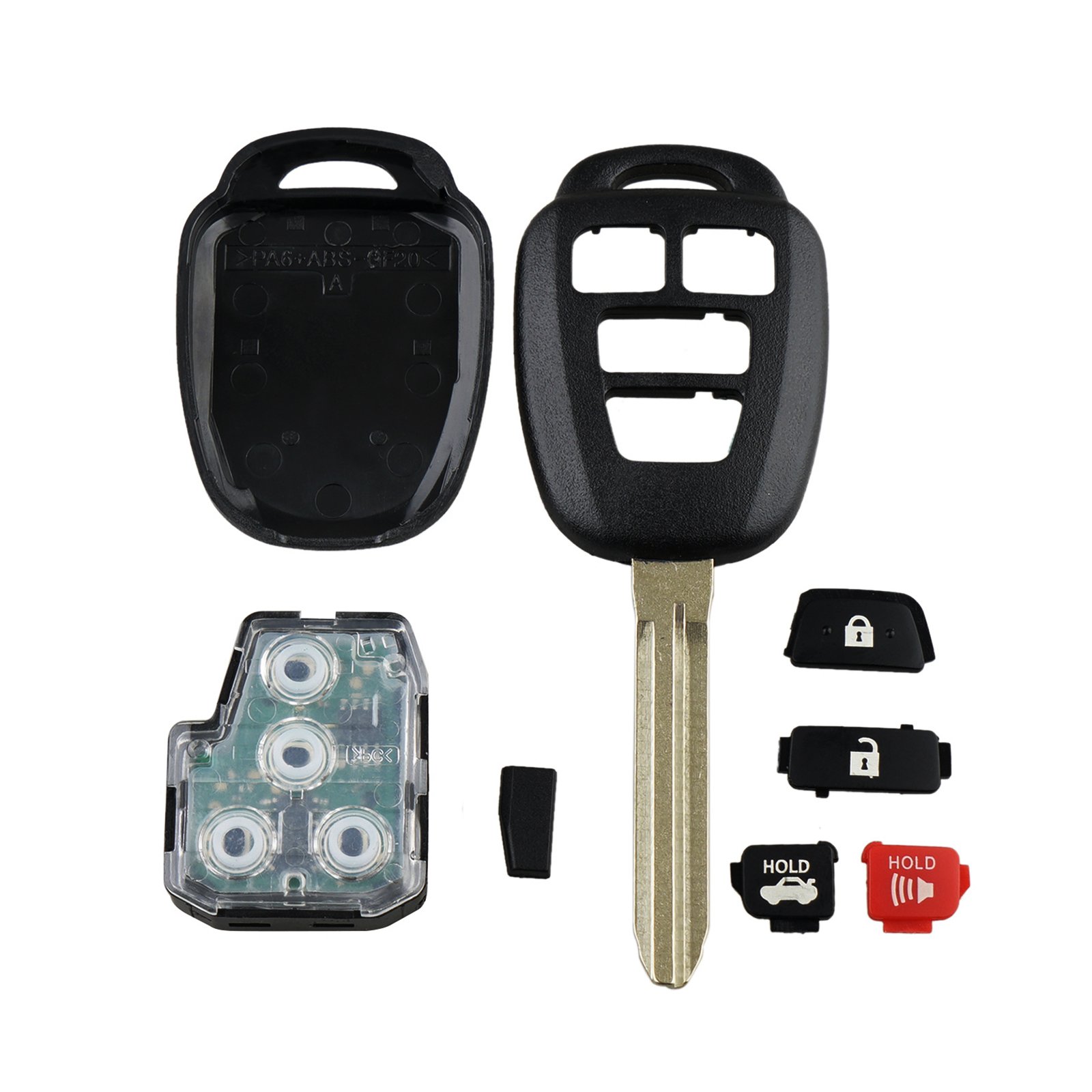 Wholesalekey OEM 4 Buttons Car Key Fob Remote for Toyota 2012 2013 2014 Camry 314MHz HYQ12BDM Chip:G