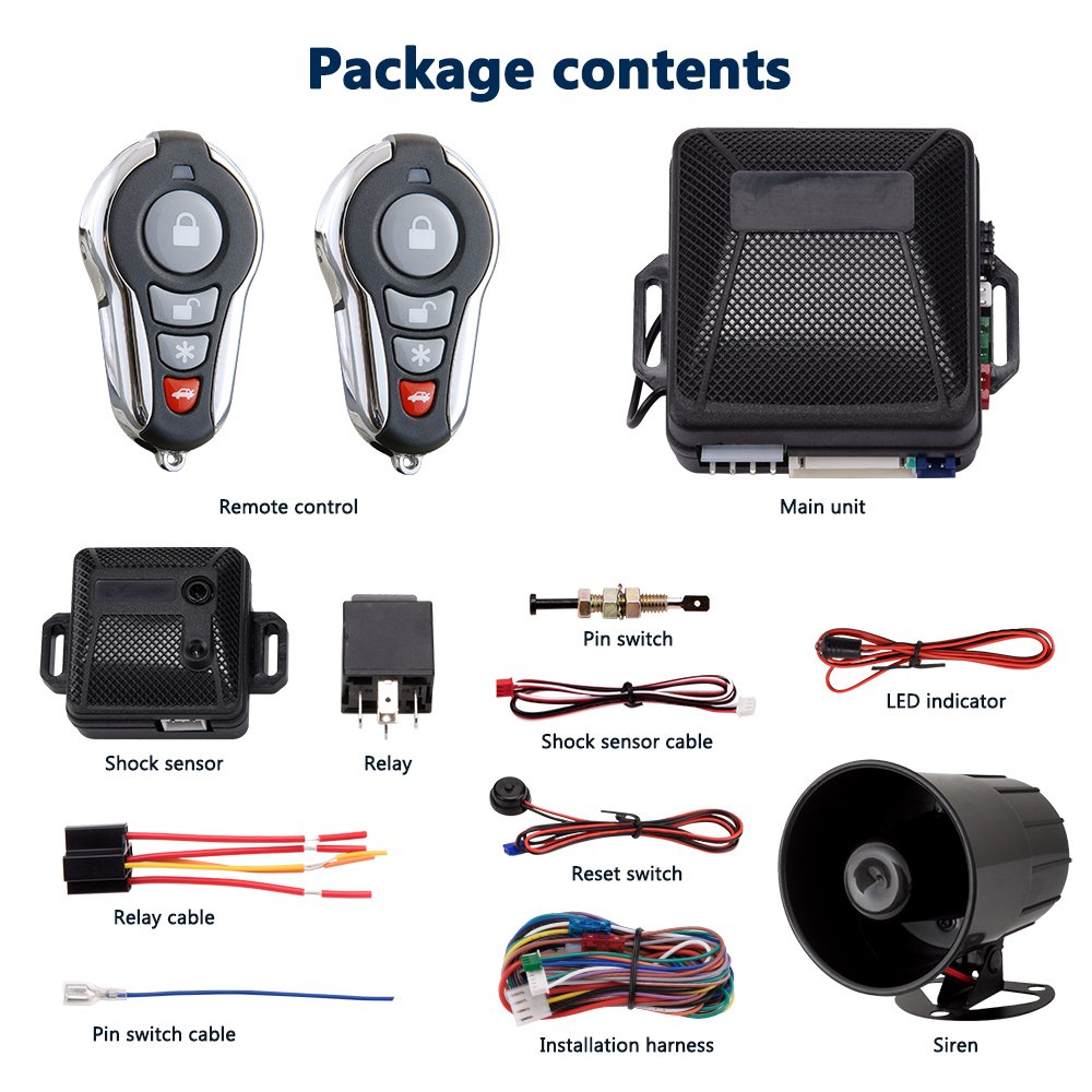 Anti-Robbing Bluetooth Universal Car Alarm System Remote Engine Start Scuta Car Alarm Keyless Entry System