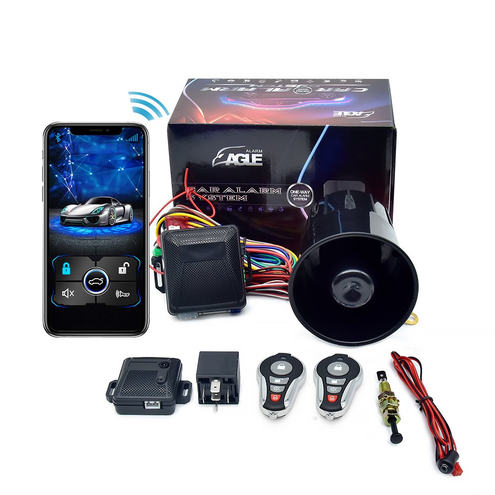 Anti-Robbing Bluetooth Universal Car Alarm System Remote Engine Start Scuta Car Alarm Keyless Entry System